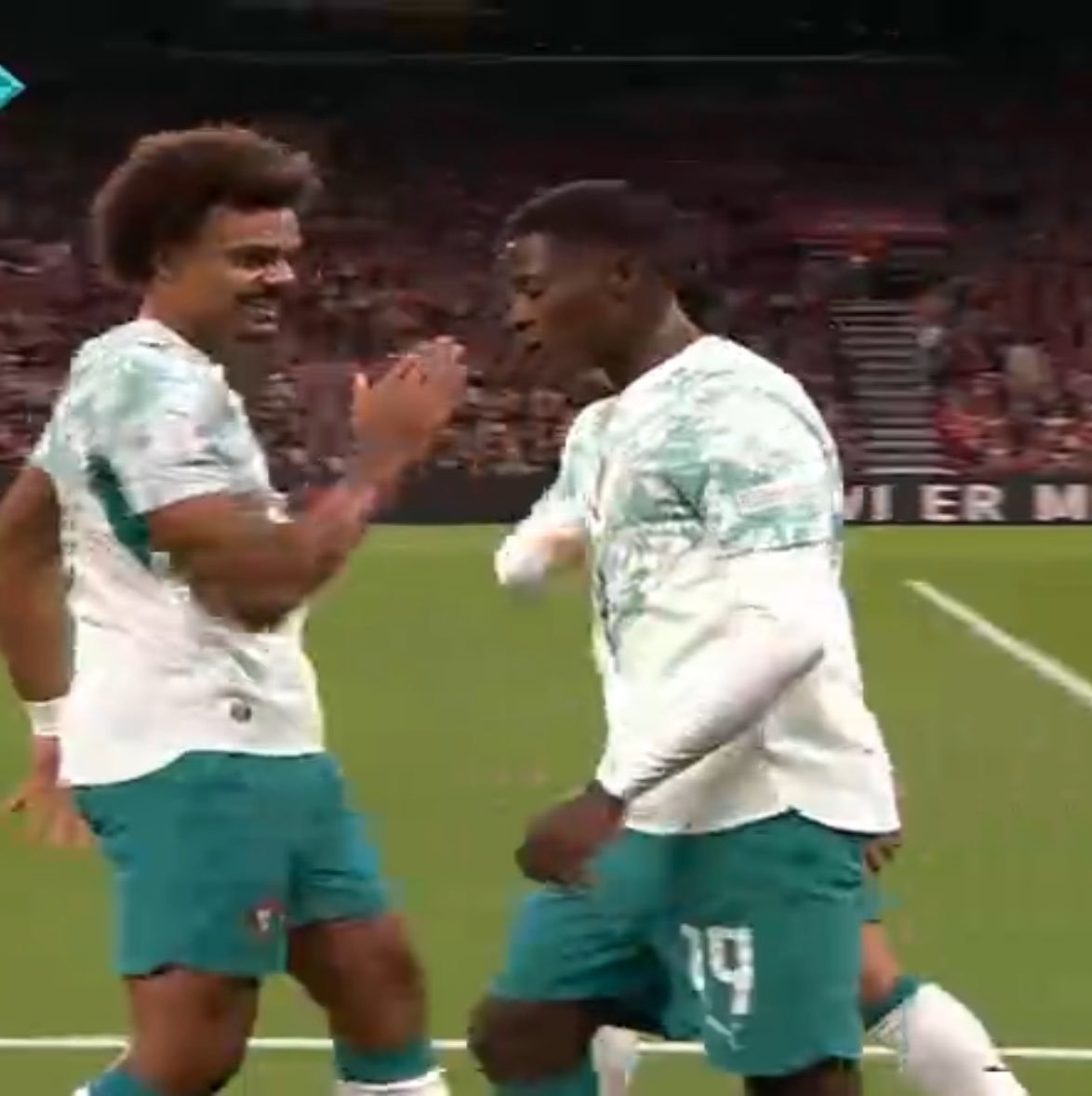 Luxboii's tweet photo. 🚨🇮🇪 Roy Keane on Portugal’s 2–1 halftime lead over Denmark:

🎙️ Reporter: “Roy, Portugal are 2–1 up at the break, but Cristiano Ronaldo isn’t involved. How have you seen their performance?”

🗣️ Roy Keane: “They look free. That’s the first thing that stands out.

They’re playing with aggression, pressing as a unit and, more importantly, taking responsibility.

Cancelo scores a fantastic goal. Denmark equalise through Damsgaard, but Portugal don’t panic. Ramos responds almost immediately and puts them back in front.

They’re not looking around for Ronaldo. They’re not waiting for somebody to rescue them. They’re playing their own game.

And that brings up an interesting question: have Portugal become too dependent on Cristiano over the years?

He’s one of the greatest players the game has ever seen. That’s not up for debate. But when you have a player of that stature, others can sometimes get into the habit of looking for him when things get difficult.

Tonight, there’s no hiding.

Ramos has to lead the attack. Bruno has to take control. Leão has to create. Cancelo has to make things happen.

And so far, they’re stepping up.

Portugal look quicker, more aggressive and less predictable.

That doesn’t mean Ronaldo was a problem. It simply means the team may have become too reliant on him.

So after 45 minutes, there’s a question Portugal have to consider:

Were Portugal carrying Cristiano Ronaldo… or was Cristiano Ronaldo carrying Portugal?

Because tonight, the answer suddenly doesn’t look quite as obvious.” 🇵🇹👀