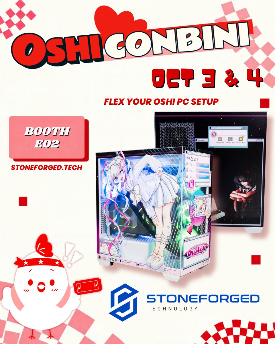 StoneforgedT's tweet photo. 📍 Find Stoneforged at Booth E02

#OshiConbini #Stoneforged https://t.co/5ldSN6ZpEN