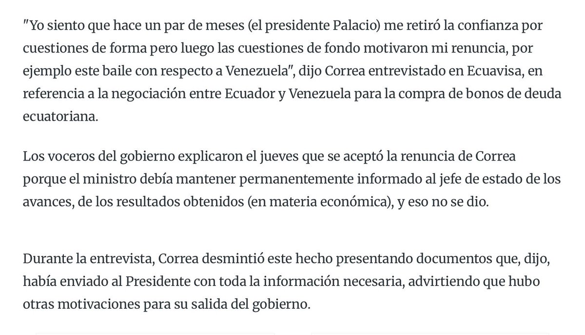 sentenciafinal's tweet photo. Año 2005
Ya @mashirafael TRABAJABA PARA #HugoChavez y por eso #AlfredoPalacios le pidió la renuncia al MINISTERIO DE ECONOMÍA.. https://t.co/ARIuUOPmDJ
