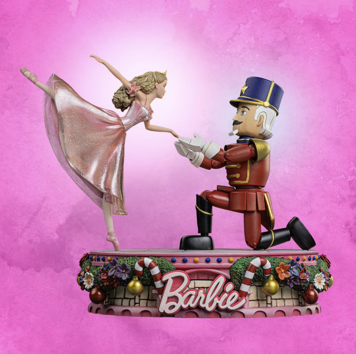 DollsOrWhatever's tweet photo. New Barbie Nutcracker 25th anniversary statuette by Iron Studios (400$) https://t.co/8KyI5RS7gS