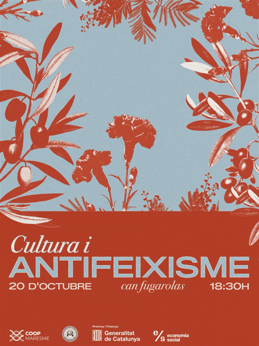 CoopMaresme's tweet photo. Com podem fer de la cultura un espai de resistència, comunitat i transformació?💥

El 20 d’octubre ens trobem a Can Fugarolas per compartir eines, experiències i conversa al voltant de la cultura com a bastió antifeixista

Amb un programa de luxe✊✨ https://t.co/VSImZjXR39
