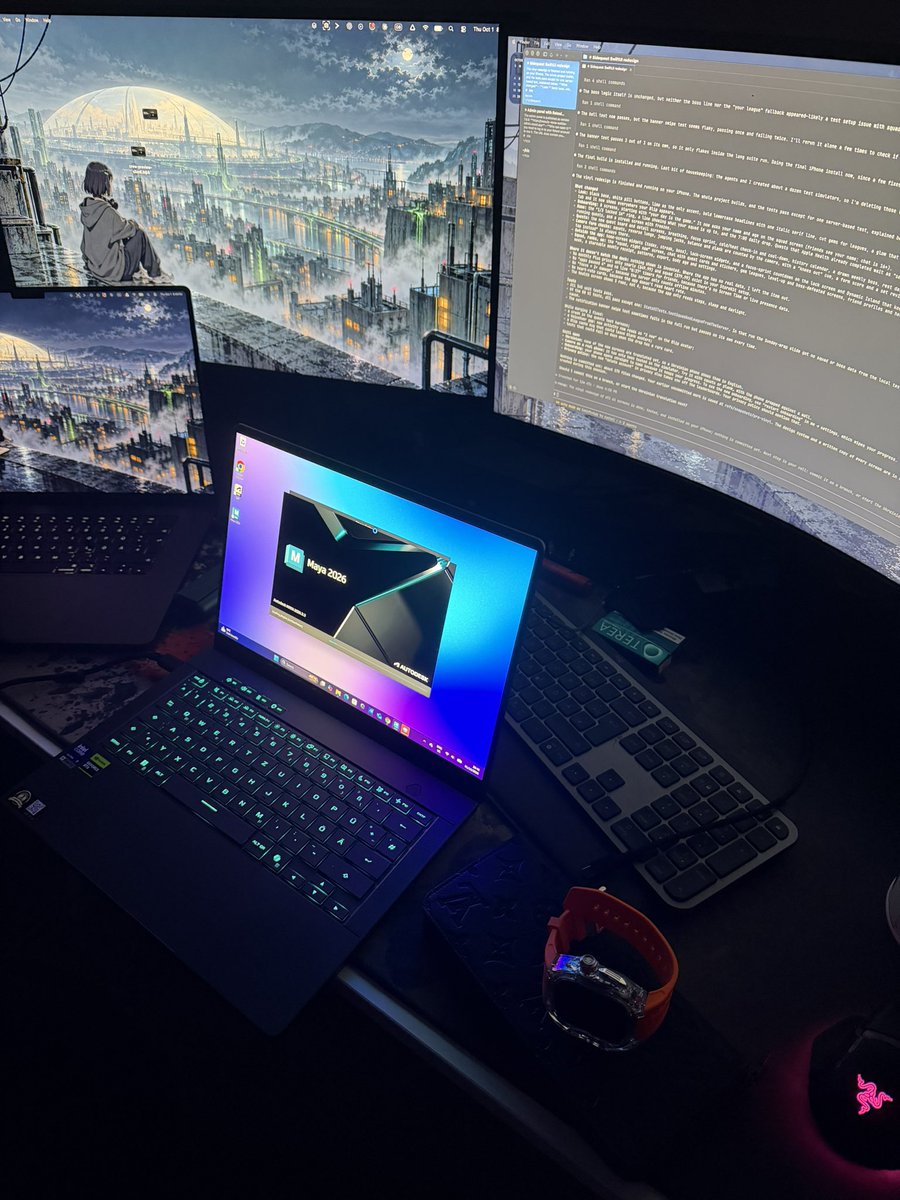 0xsoul_'s tweet photo. just redesigned my entire app 41 screens, while i was setting up maya https://t.co/A9GPjDCmkJ