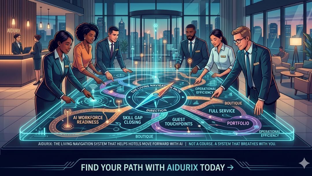 AreMorch's tweet photo. AIDURIX: The Living Navigation System That Helps Hotels Actually Move Forward With AI - https://t.co/fUwHO9S2Fj #digitaltransformation #hotelnavigation #AIDURIX https://t.co/Ayo12OG5dz