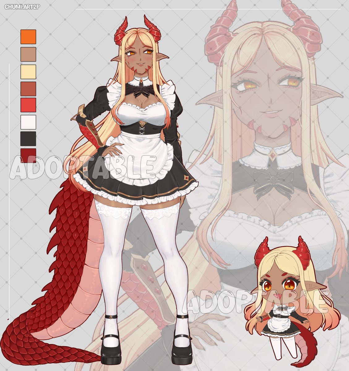 chumi26226's tweet photo. Adoptable sold on YCH last month 🥹
dragon maid 

#ych #adoptableart #noaiart #originalcharacter https://t.co/E3nCo7ijes