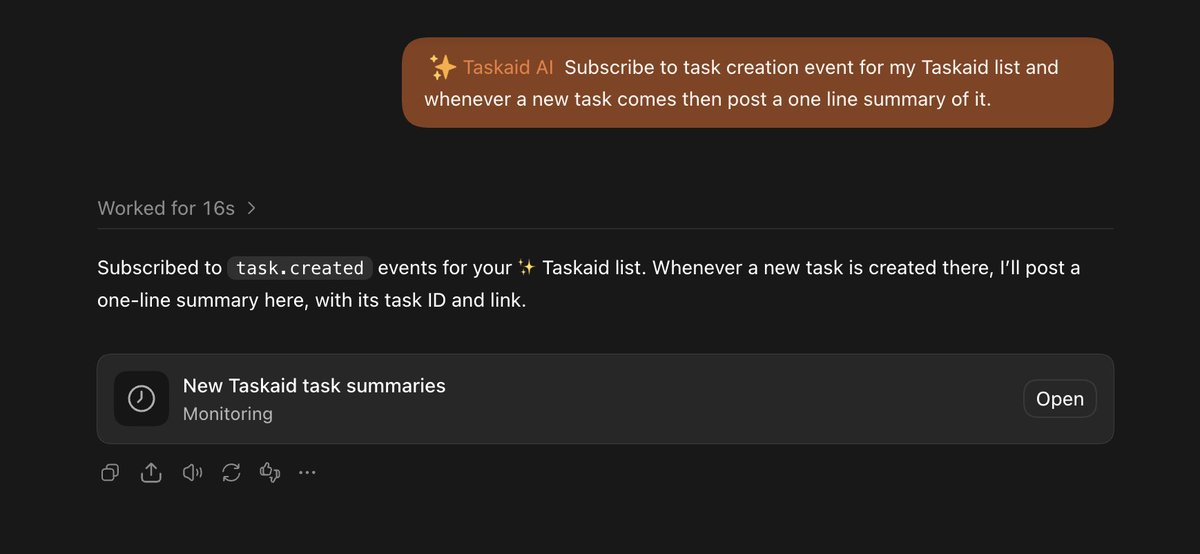 taskaid_ai's tweet photo. @weeb0 @mxstbr @elephant_lumps it didn't initially. had to switch two things

1. "work" - for both desktop and web
2. "cloud" - for desktop app

then it worked. https://t.co/0c3EMLi0iY