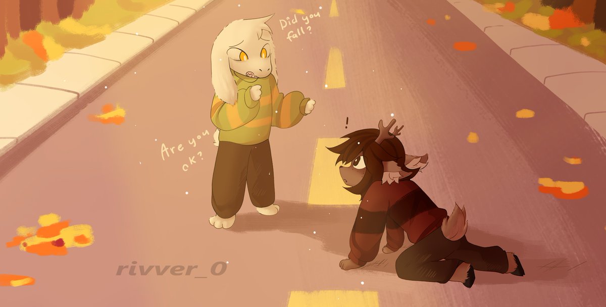 rivvver_0's tweet photo. Dessriel inktober !!,,, day 1: first glance 
#dessriel #inktober #dess #asriel #deltarune https://t.co/jCEC7AxRC7