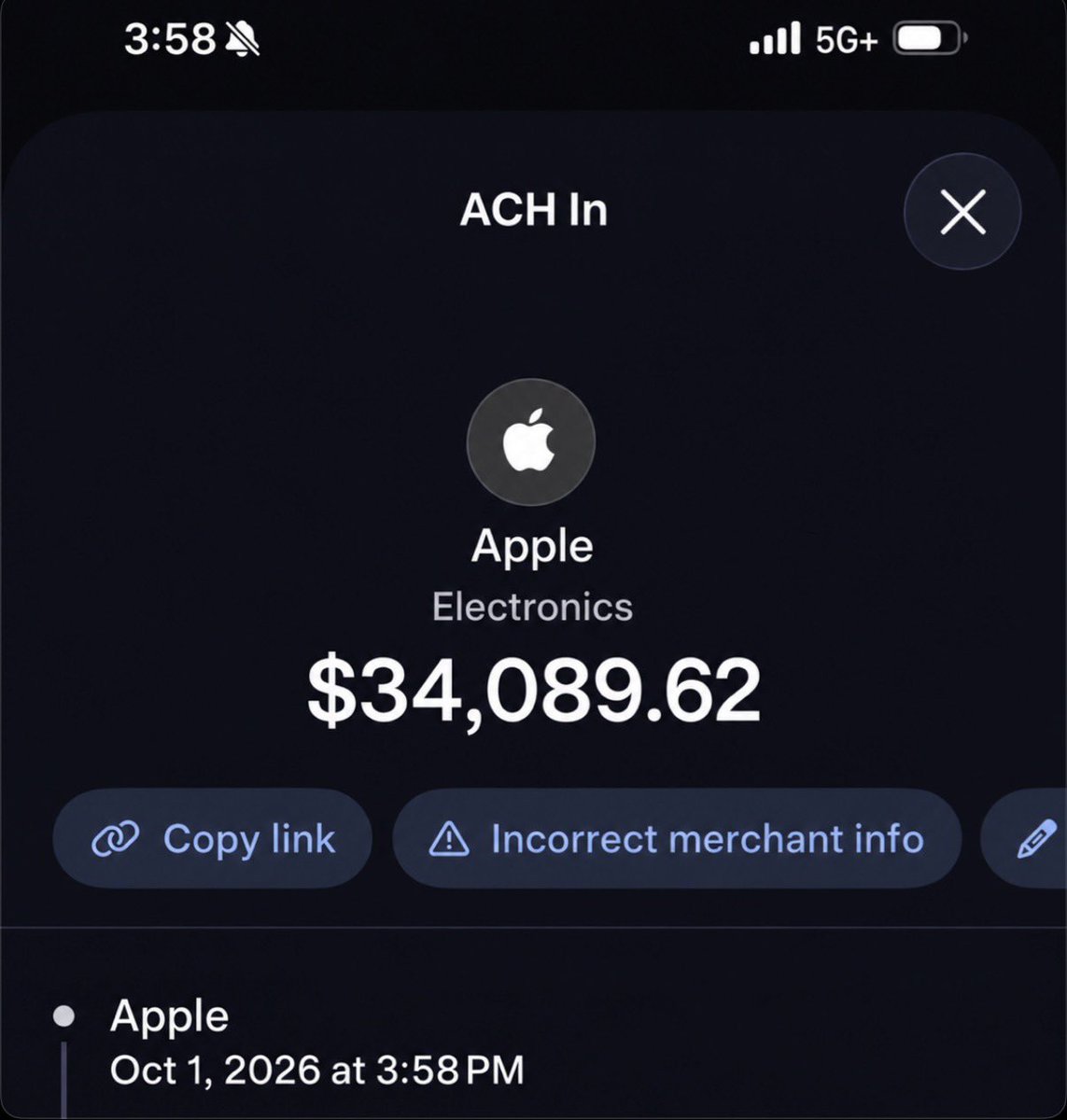 brockksells's tweet photo. i'm 17. 
just got my apple payout

not gonna lie, 

this is way easier than it looks. (~6 months)

nobody's gatekeeping sauce, most people just never start.

just GET YOUR APP OUT THERE https://t.co/yFxlMQit5t