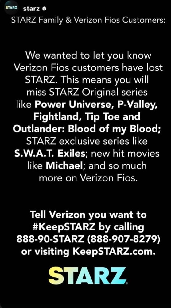 swatjude1's tweet photo. 🚨👇 #KeepSTARZ @Verizon 🚨
#SWATExiles #SWATFamily #STARZ https://t.co/Tz86Kdhejx