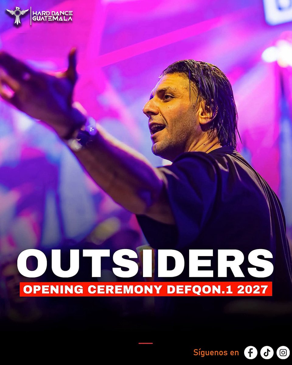 angelvillacaqui's tweet photo. Today I bring you the latest news about the artists in charge of Defqon.1 next year 2027: Outsiders remains as Opening Ceremony and @WeAreRebelion is the one that was suspected as the Anthem of the festival⚔️
#Outsiders #Rebelion #Defqon1 #HardDance #Hardstyle https://t.co/J02TVTGTh6