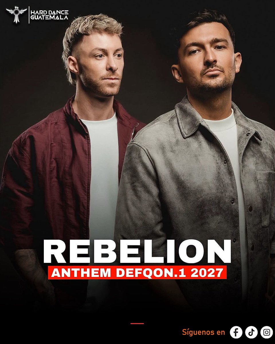 angelvillacaqui's tweet photo. Today I bring you the latest news about the artists in charge of Defqon.1 next year 2027: Outsiders remains as Opening Ceremony and @WeAreRebelion is the one that was suspected as the Anthem of the festival⚔️
#Outsiders #Rebelion #Defqon1 #HardDance #Hardstyle https://t.co/J02TVTGTh6