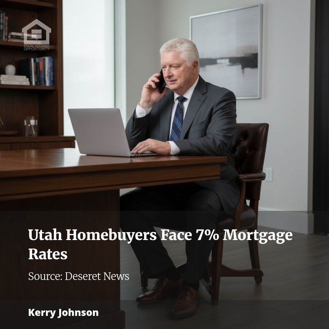 SeniorsREAgent's tweet photo. Utah Homebuyers Find Opportunities Amid 7% Mortgage Rates
Mortgage rates have now climbed past 7%—sitting at about 7.1%—marking the first time in over a year we’ve seen numbers this high. This increase has been fueled by factors like Treasury bond buybacks and rising oil ... https://t.co/fr43U1j9yw