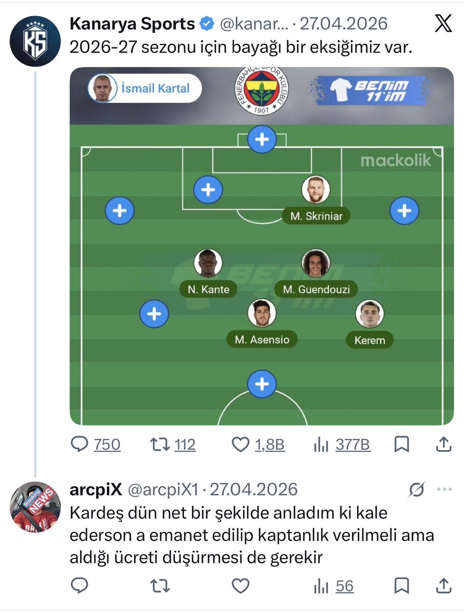 arcpiX1's tweet photo. @kanaryasports bugün #yasinkol a kol gibi geçirip gözaltına almışlar.Belli ki o da oprsyn çocuğu çıktı.Anladın mı şimdi edersonun adamlığını ve o gün @Fenerbahce ye yapılan kahpeliği. Geçmişte de böyle çk şey oldu.Onun için adamın hasını kahpesinden ayırmayı bilmeyen konuşmasın. https://t.co/dsoaGjF2sM