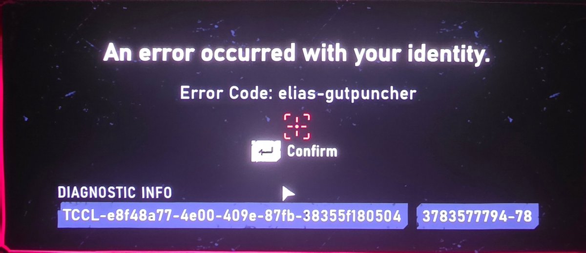 oatesy50's tweet photo. Can some help me with thia error code please, I cannot play the game, been playing for hours fine then this pops up! @CoalitionGears
@Community_Gears 
@GearsofWar https://t.co/XezEJihoal