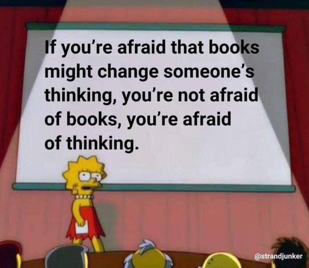 Sergie_Oh's tweet photo. @usedgov Says the party that wants to ban books. 🤡 https://t.co/lWIznmUJ2a