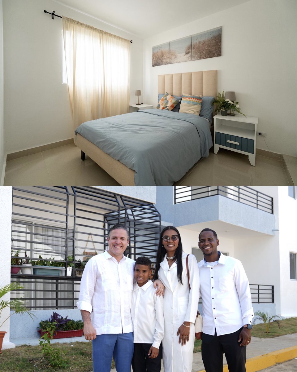 mivedrd's tweet photo. El presidente @luisabinader y nuestro ministro @jeanluisrj entregaron 224 apartamentos en Laderas del Este. 🏡🇩🇴

“Terminar, destrabar y entregar” es la línea de trabajo: convertir proyectos en soluciones concretas para la gente.

Con esta segunda etapa, más familias de San Antonio de Guerra estrenan hogar propio.

#MIVED #ConstruyendoUnMejorFuturo