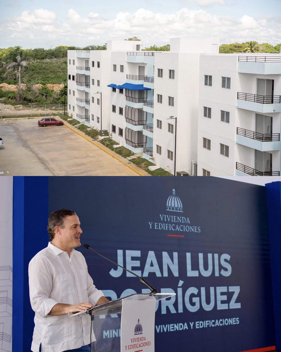 mivedrd's tweet photo. El presidente @luisabinader y nuestro ministro @jeanluisrj entregaron 224 apartamentos en Laderas del Este. 🏡🇩🇴

“Terminar, destrabar y entregar” es la línea de trabajo: convertir proyectos en soluciones concretas para la gente.

Con esta segunda etapa, más familias de San Antonio de Guerra estrenan hogar propio.

#MIVED #ConstruyendoUnMejorFuturo