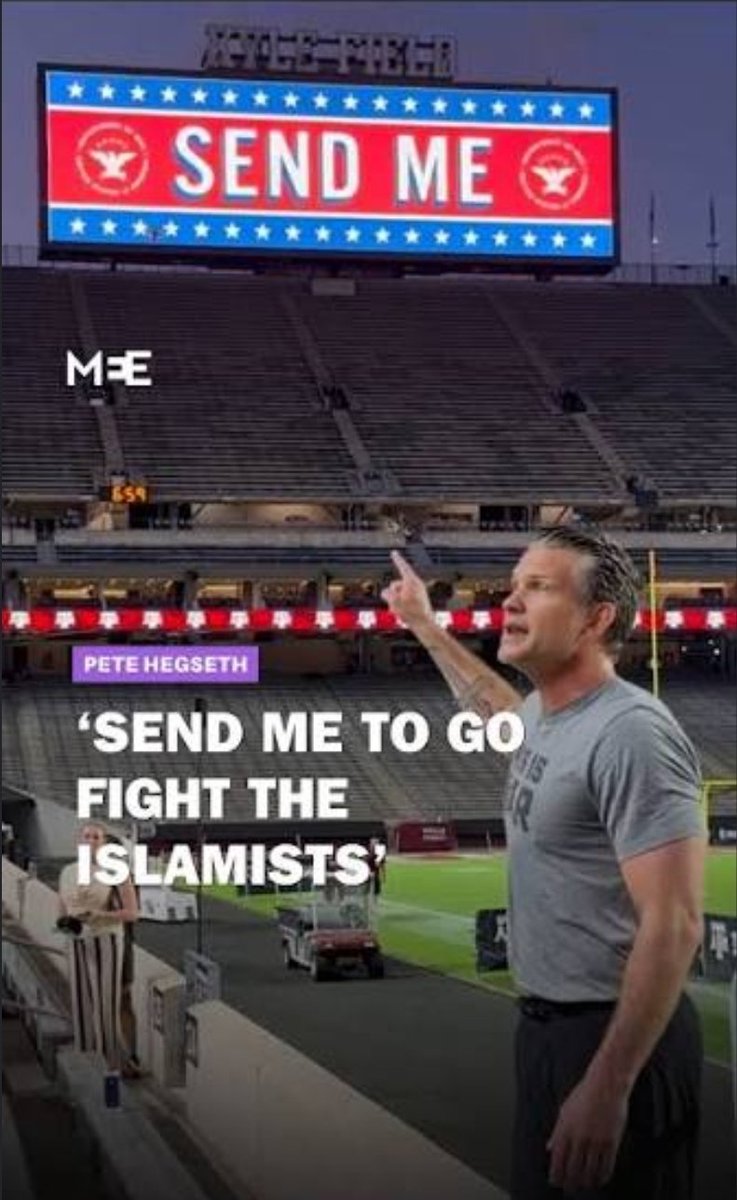 DebeeMI's tweet photo. @Craftmastah @PeteHegseth @Rolohateslibs He's calling 'you' Craftmastah...
Enlist!
Get some of that extra testosterone and show him & his 3rd wife attached to his hip, the Christian warrior he knows you can be!
#SENDYOU! https://t.co/4liWmQlImX