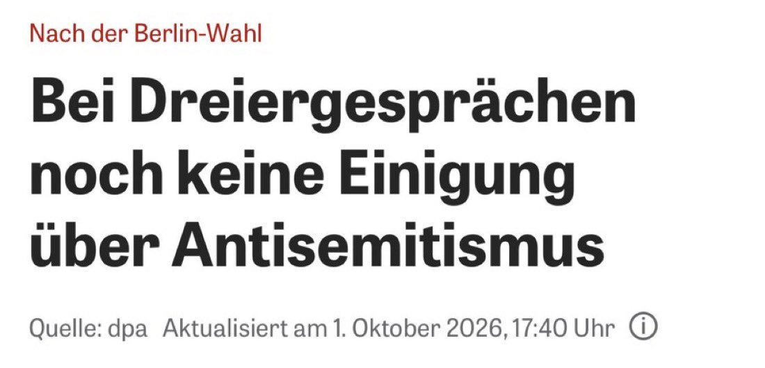 tim_grafe's tweet photo. Antisemitismus ist jetzt also Verhandlungssache.

Deutschland 2026. https://t.co/WA3IVJQeXJ