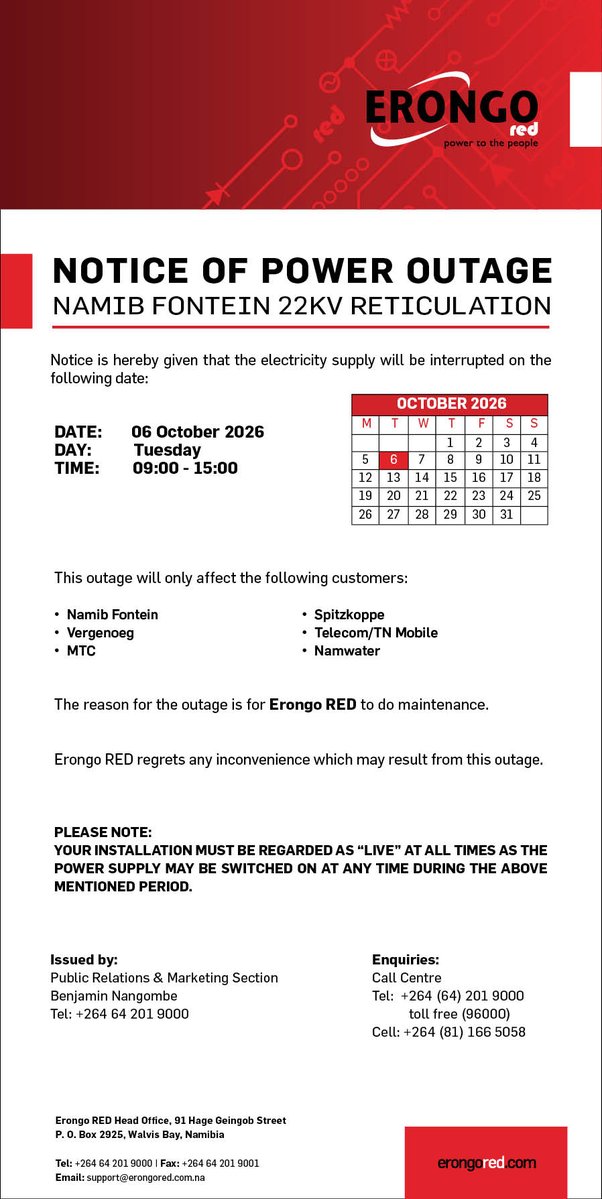 Erongo_RED tweet picture