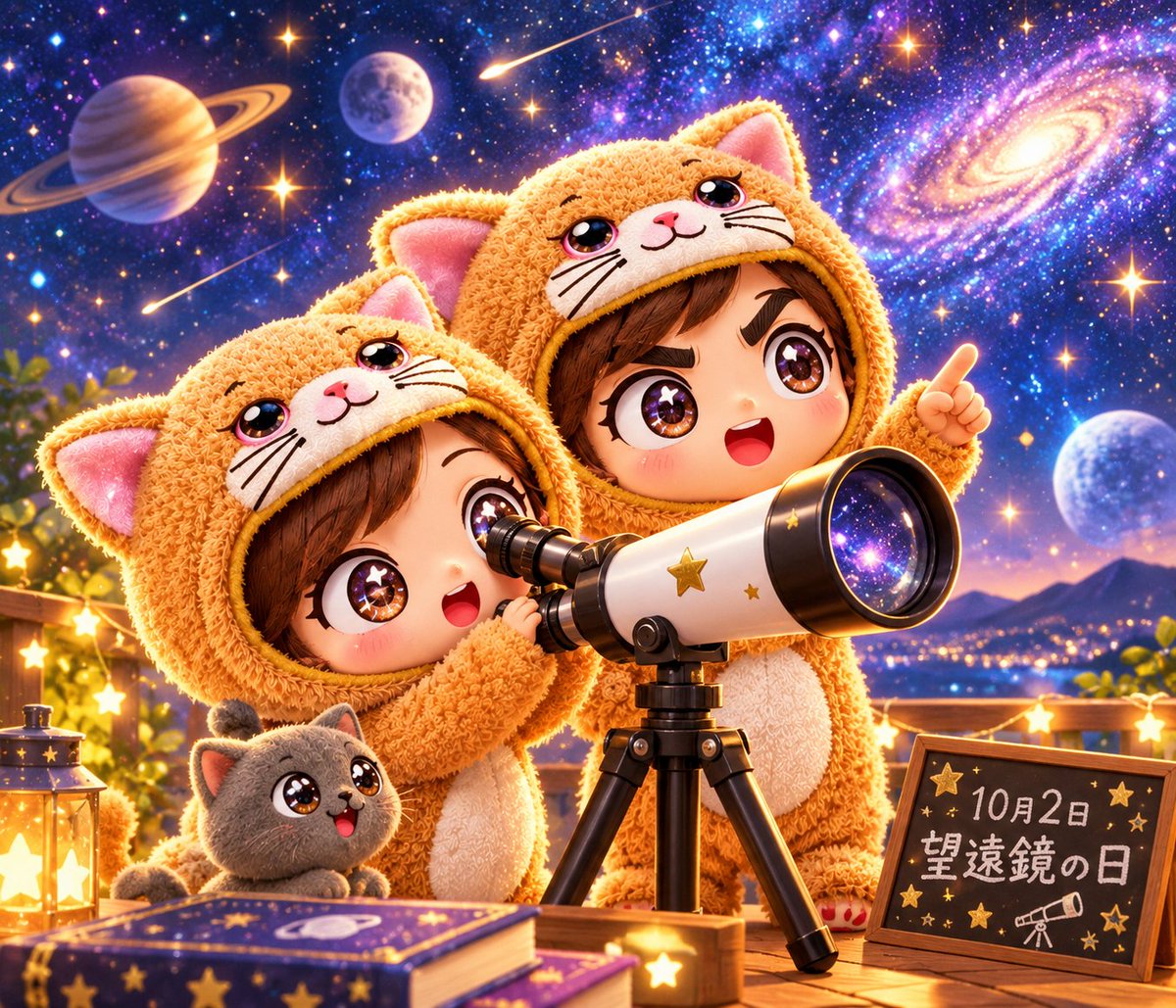 1209_ai_ai's tweet photo. おはにょ|ूᐕ)
2026/10/02(金)ฅ(･ ' ' (●)🔭

今日は #スヌーピーの日  #望遠鏡の日
なのでこちら👇

スヌーピーの世界観に入ってみました😊✌️
スヌーピー好き💞🫶🏻

望遠鏡🔭といえば私は
見えないものを見ようとして
望遠鏡を覗き込んだ🎶が
頭の中を巡るᕷ*.°~~♬

華金🌸📣𝗙𝗶𝗴𝗵𝘁·͜·♡ https://t.co/TB2CJkDLf9