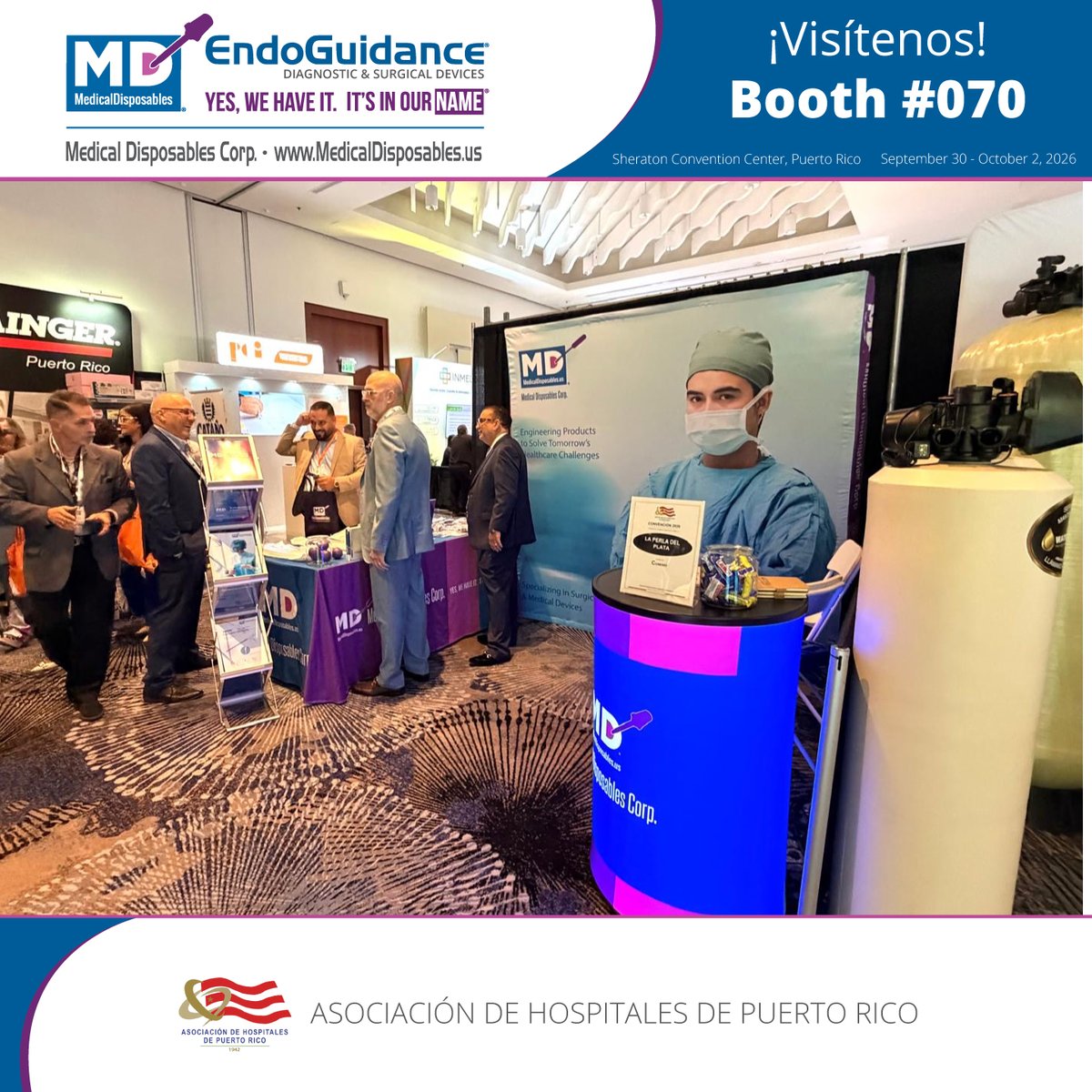 MDC_Drug_Test's tweet photo. MD EndoGuidance in action!

Connecting with healthcare professionals, sharing ideas, and presenting our surgical device solutions at #AHPR2026.

Come meet our team!

#MDEndoGuidance #HospitalesPR #SurgicalDevices #Laparoscopy #PuertoRico https://t.co/8uDUkdkbJ9