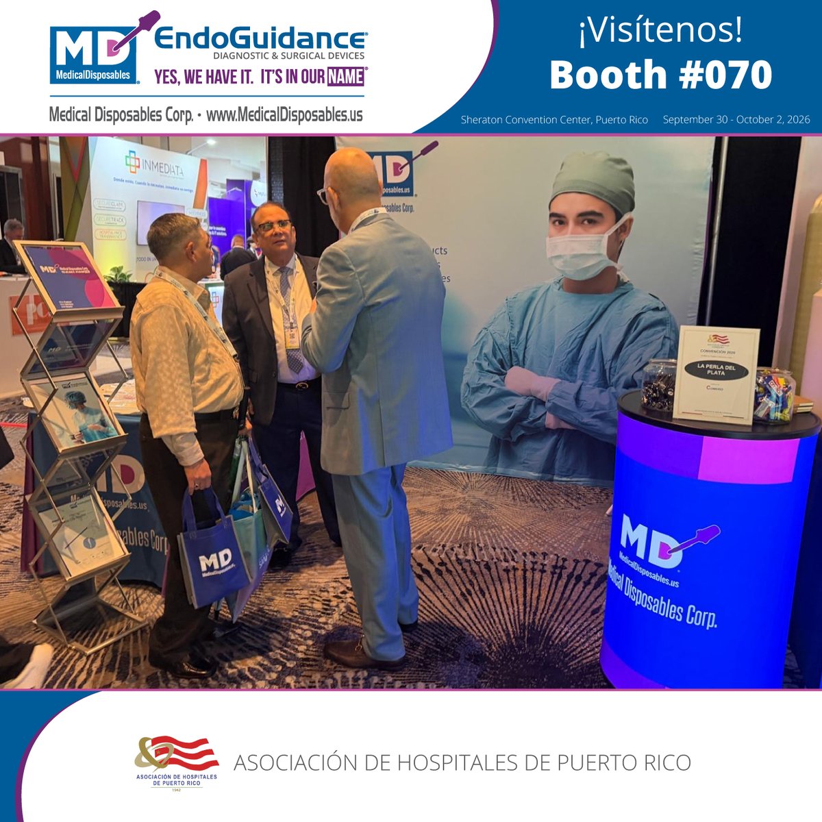 MDC_Drug_Test's tweet photo. MD EndoGuidance in action!

Connecting with healthcare professionals, sharing ideas, and presenting our surgical device solutions at #AHPR2026.

Come meet our team!

#MDEndoGuidance #HospitalesPR #SurgicalDevices #Laparoscopy #PuertoRico https://t.co/8uDUkdkbJ9
