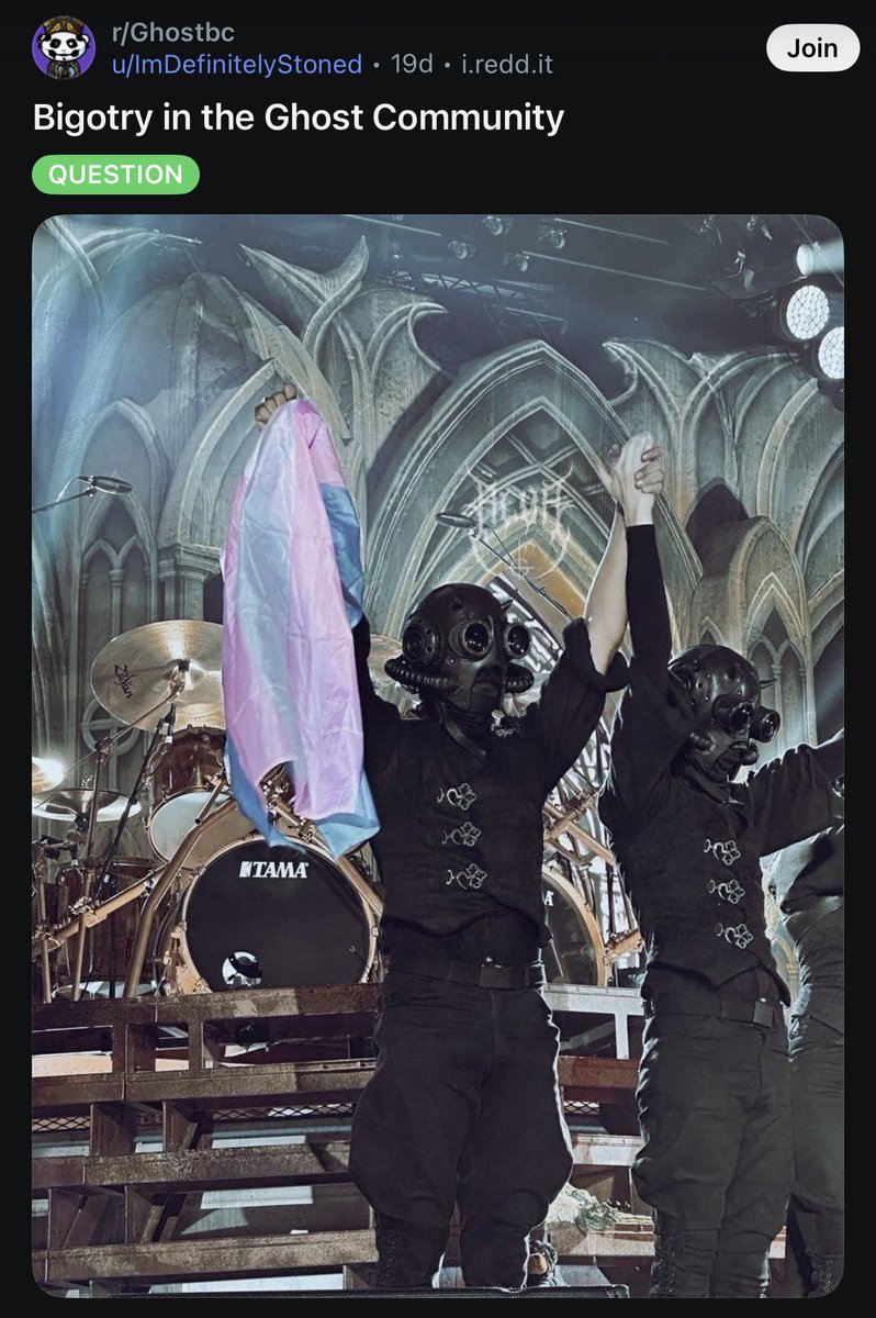 xSinkingShipx's tweet photo. Heard the instance yesterday and saw this thread for one of my favorite bands today.  We don't need safe spaces inside of every space for special interest groups.  It's these groups that constantly need to validate themselves inside a group that is so exhausting. https://t.co/vDwCoQDkb0