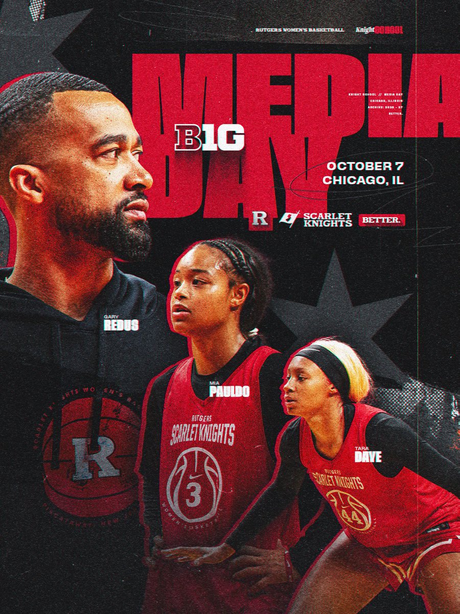 RutgersWBB's tweet photo. Catch us in Chicago next week for Big Ten Media Day πΈ
#GoRU | #RUWBB https://t.co/4quC4ET1Cv