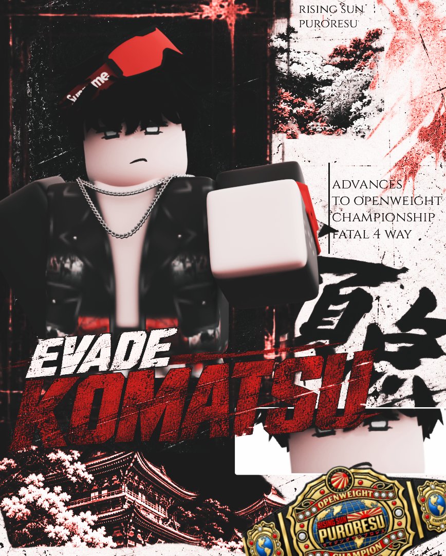 RSPuroresu's tweet photo. THE FIRST TWO ARE IN.

Both @c00k_z and @Evade_OEW have qualified for the Openweight Championship Fatal 4-Way at our first PPV!

Only ONE spot remains. Who takes it? 👀
#RisingSunPuroresu https://t.co/KOnpHf1jDc