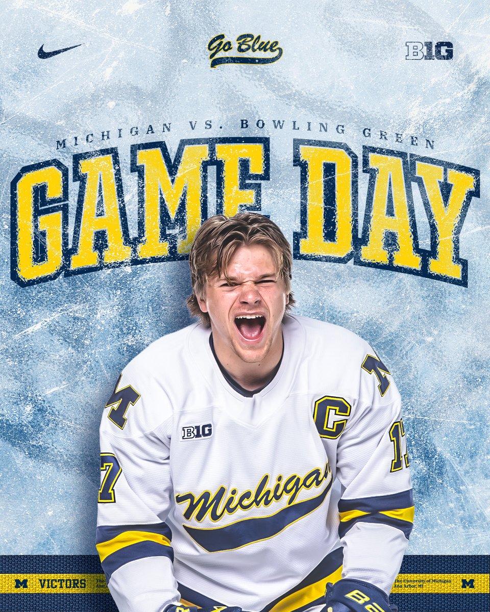 umichhockey's tweet photo. Opening Night

🆚 Bowling Green
📍Yost Ice Arena
⌚️ 7 PM

𝗦𝘁𝗿𝗲𝗮𝗺𝗶𝗻𝗴 𝗼𝗻 𝗕𝟭𝗚+
Follow the Action >> https://t.co/yQeAfv308T

#GoBlue〽️ https://t.co/HUBAULJuND