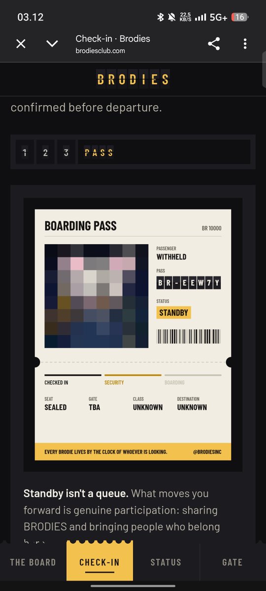 IVTC14100's tweet photo. Checked in for BRODIES. Pass BR-EEW7Y. My Brodie changes with the hour I look at it. @Brodiesinc https://t.co/8cRpHukYGw