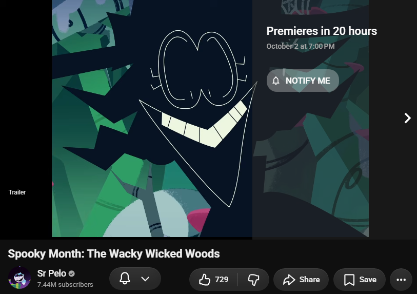 SpookyMonthShow's tweet photo. Premiere is up!!! 🍄 https://t.co/G4wHoEFZfH