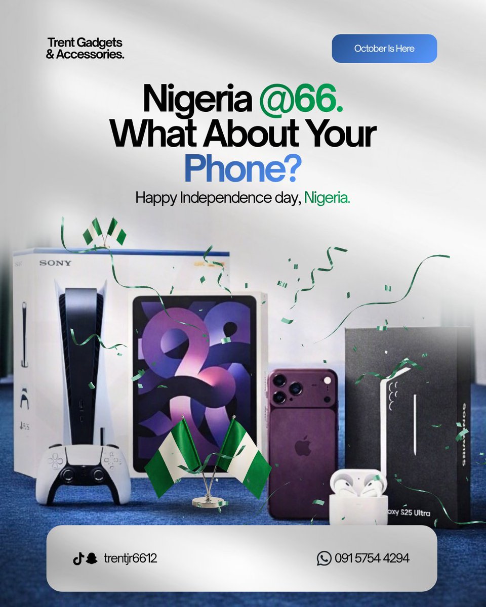 UNYKGRAPHICS's tweet photo. Before the day ends, let me quickly share these here.

Happy independence day, Nigeria. And happy new month to y'all.

Guess which design is slide 1? 🌚 https://t.co/yeex6zd8pU