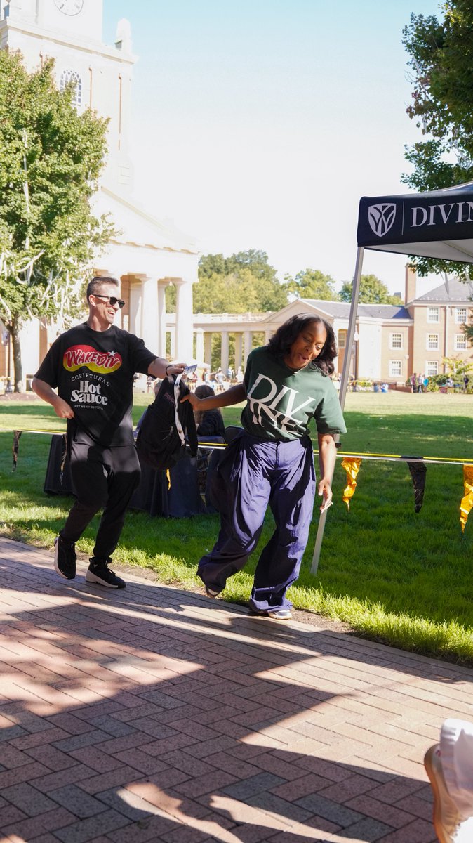 WakeDiv's tweet photo. Kicked off the day on a high note!

Gifted @WakeForest President @PrezPRod some awesome Wake Div swag this morning, then hit the ground running to support a great cause by participating in the Hit the Bricks event for cancer research!

Together we can make a difference! https://t.co/t2zOH5TpQx