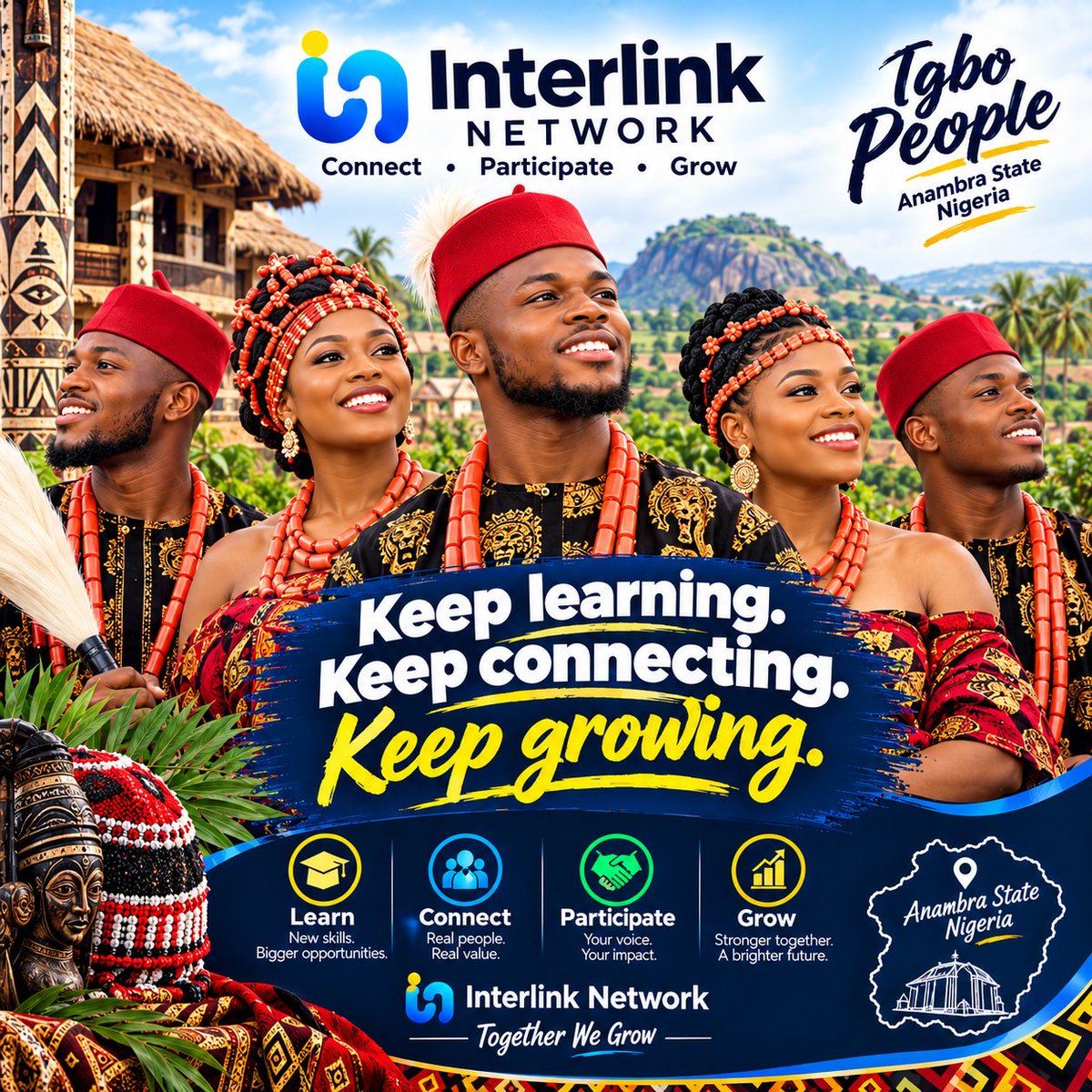 bmbtiger's tweet photo. Igbo culture. One network. One future.
Connect. Participate. Grow with InterLink. 🚀🌐

#InterLink #ITLG #ITL https://t.co/2VMmvQAS4N