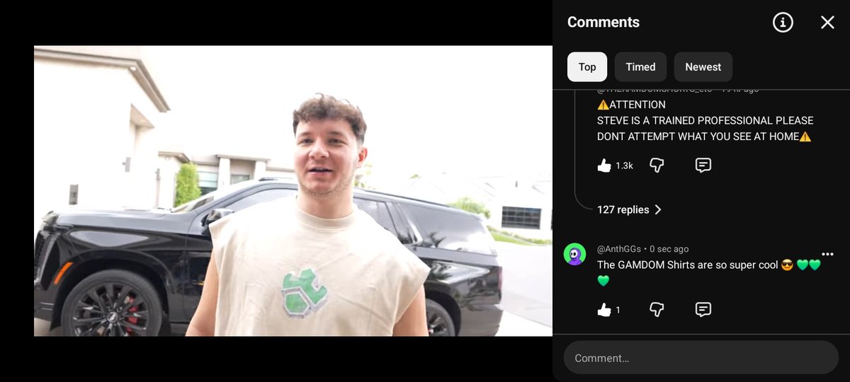 anthGGs's tweet photo. @stevewilldoit I watched it and I enjoyed it
I need more videos ππ
#SWDI NO.1
#GAMDOM #1
@stevewilldoit βοΈ https://t.co/MvXbbMEXqw