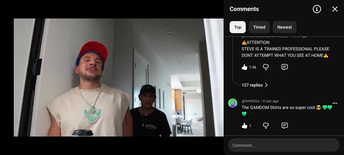 anthGGs's tweet photo. @stevewilldoit I watched it and I enjoyed it
I need more videos ππ
#SWDI NO.1
#GAMDOM #1
@stevewilldoit βοΈ https://t.co/MvXbbMEXqw