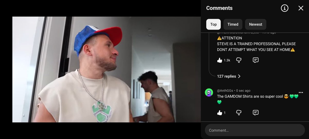 anthGGs's tweet photo. @stevewilldoit I watched it and I enjoyed it
I need more videos ππ
#SWDI NO.1
#GAMDOM #1
@stevewilldoit βοΈ https://t.co/MvXbbMEXqw