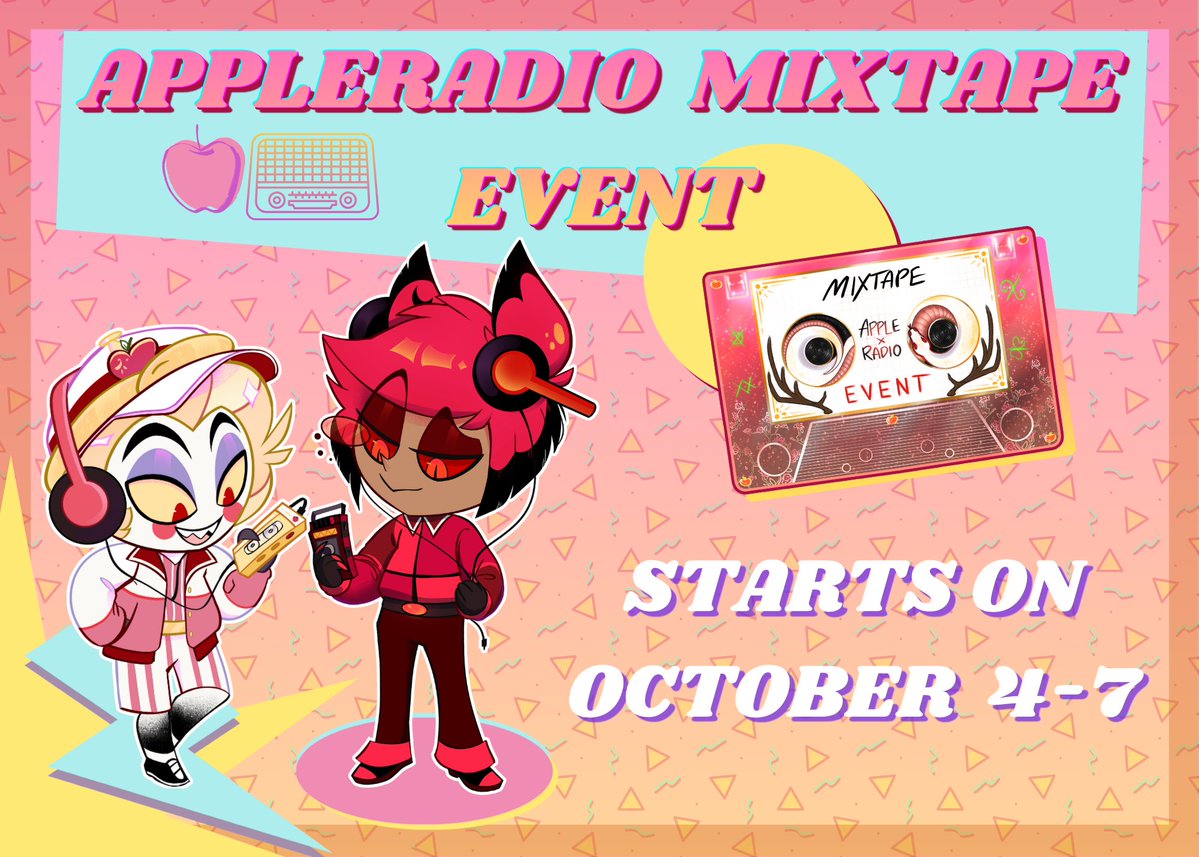 appleradiohotel's tweet photo. Get your cassette players ready, the Appleradio Mixtape Event drops October 4-7th!!! 🍎📻🎶
#ARMixtapeEvent2026 #appleradio https://t.co/Q3V49yWzmM