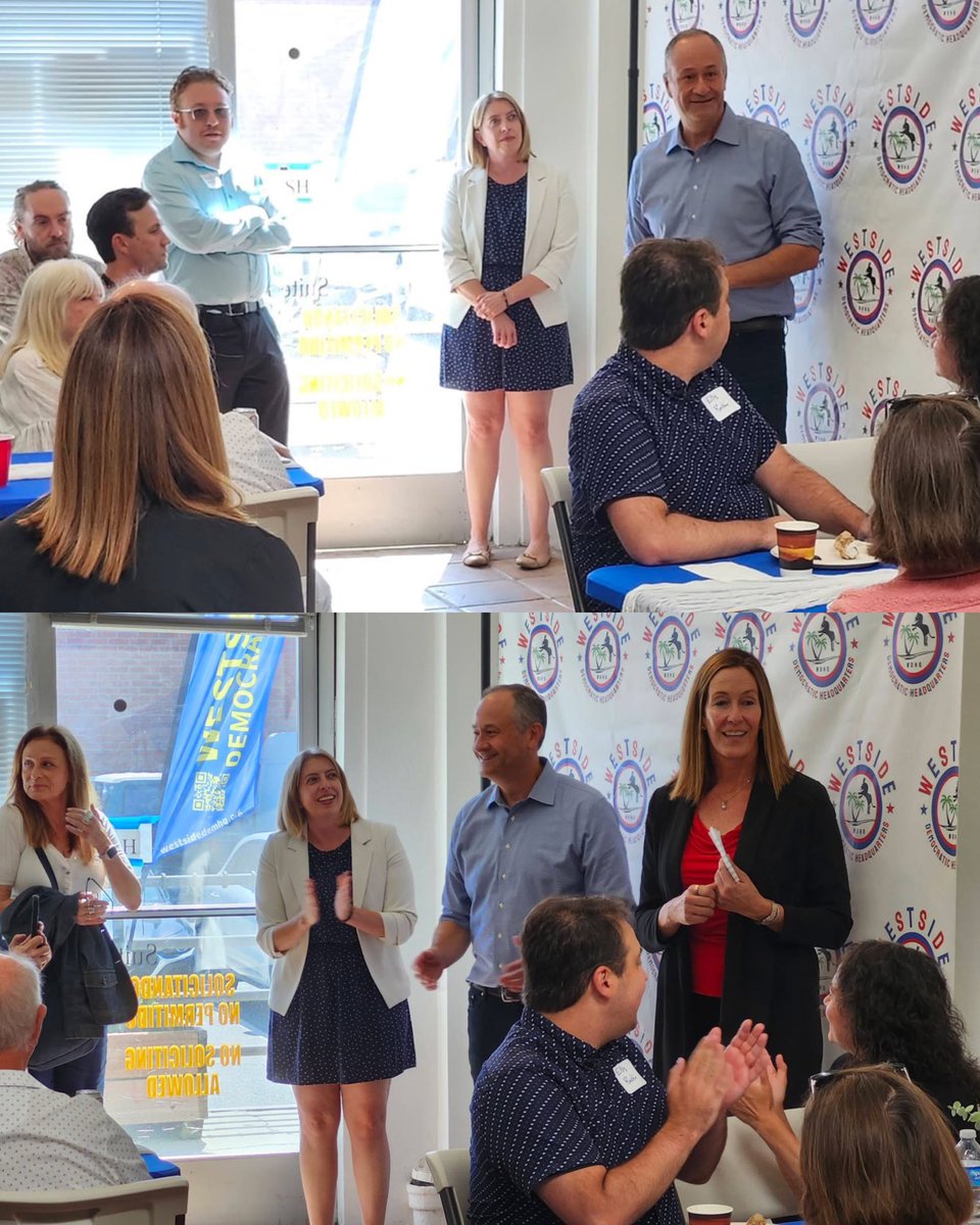 archivekamala's tweet photo. Earlier today, @DouglasEmhoff attended a lunch reception in Santa Monica supporting Marni von Wilpert’s campaign for Congress in CA’s 48th district.

📸: Louis Watanabe https://t.co/2ixOybh1Ck