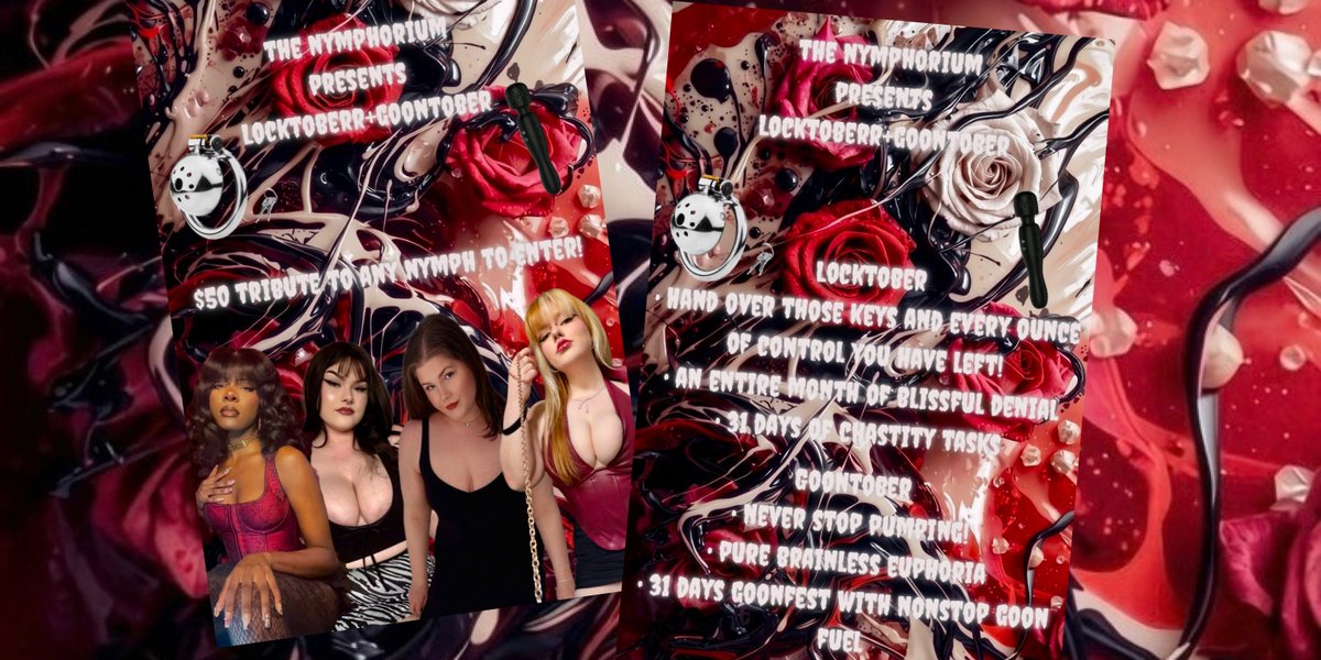 Nymphorium Discord Goontober Locktober event promotional image