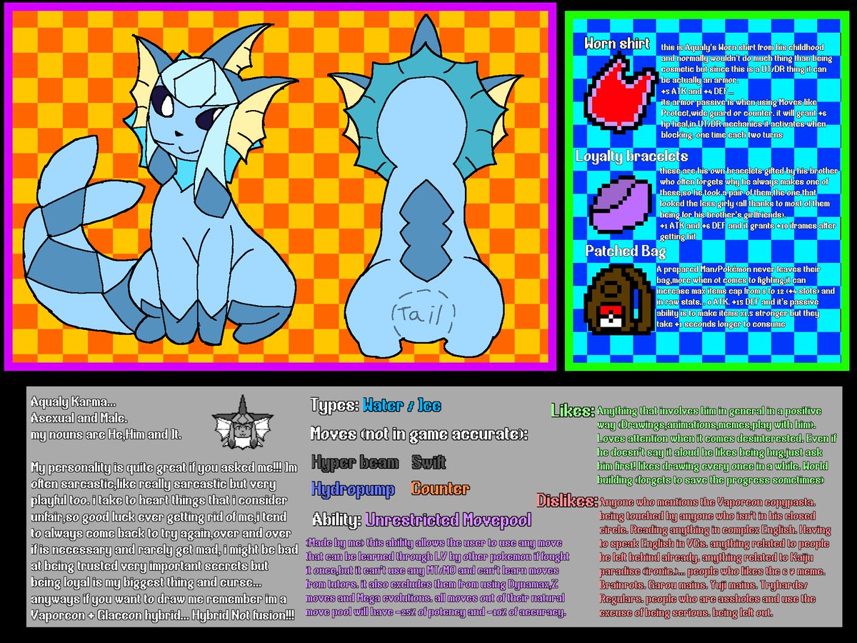 Dumbassvapo's tweet photo. Ref of my sona finally done if i ever forget post it alone https://t.co/ZeDwXl2R2R