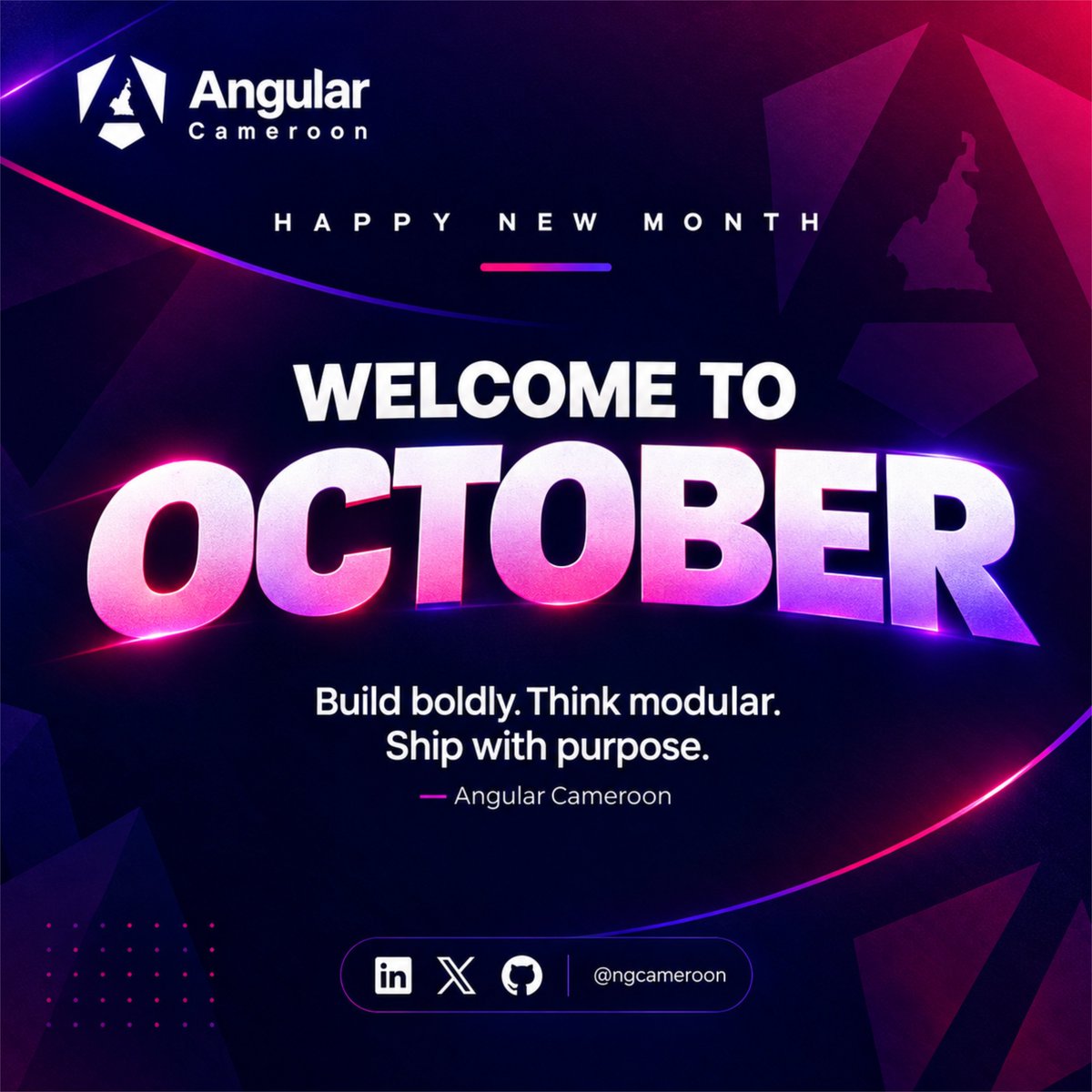ngcameroon's tweet photo. Welcome to October 🚀🙃

#angular #ngcameroon https://t.co/GBSIIlGcru