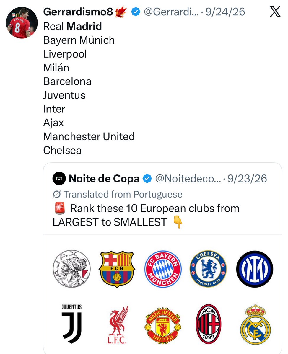 UCulemas's tweet photo. ¿Por qué siempre es la misma historia con estos “latinos seguidores de la Premier League”? Todos acaban siendo hinchas en secreto del @realmadrid.

¿Qué pasa? ¿Os da más crédito social ir de alternativos? Literalmente, el Madrid te roba dos finales de Champions, y tu conclusión es que el malo es el @FCBarcelona.

No sean ridículos, madridistas. Al menos disimulen.