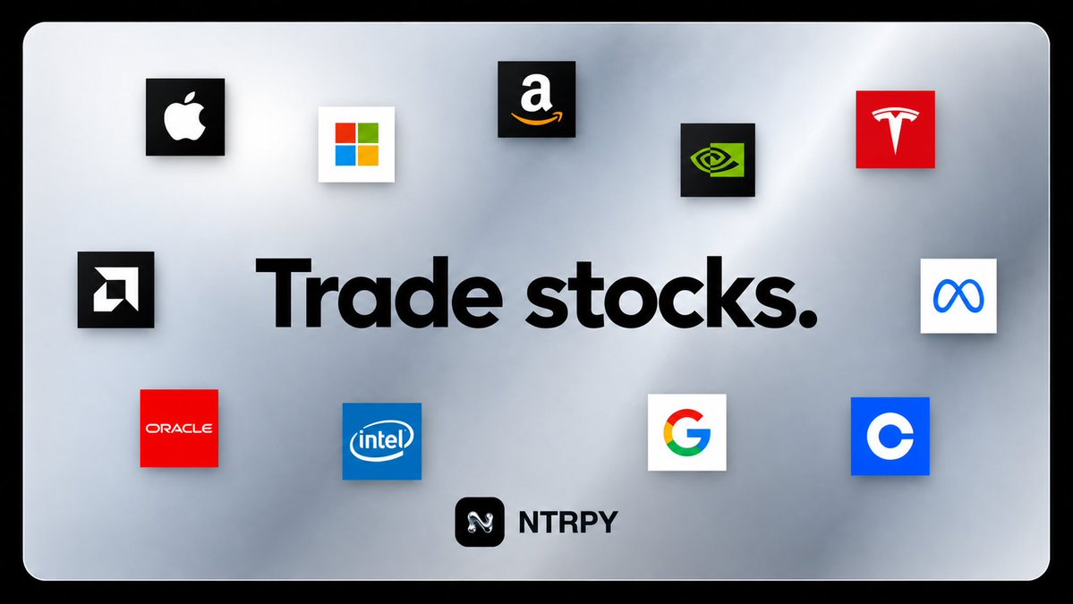 0xNTRPY's tweet photo. NTRPY v2 brings stock tokens into one searchable dashboard, with trading built in.

Search a company. Pick your token. Review your trade.

All inside NTRPY. https://t.co/WrlJKhSbX8