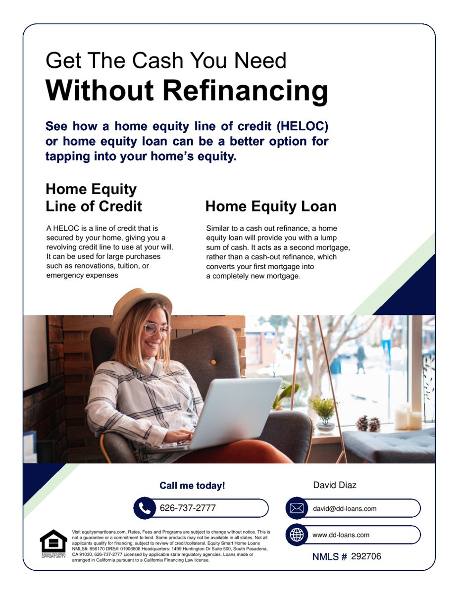 DavidDiazLA's tweet photo. Your home may have more to offer than you think. 🏡

You may be able to tap into your home’s equity without refinancing your current mortgage. 💰

#homeequity #heloc #homeowners #mortgagetips #homeloans #mortgagelender #homeequityloan #losangelesmortgage https://t.co/al2FptK1Ez