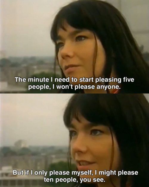 ben_issen's tweet photo. favorite reminder for creatives, by Björk https://t.co/NiyI46Qnoc