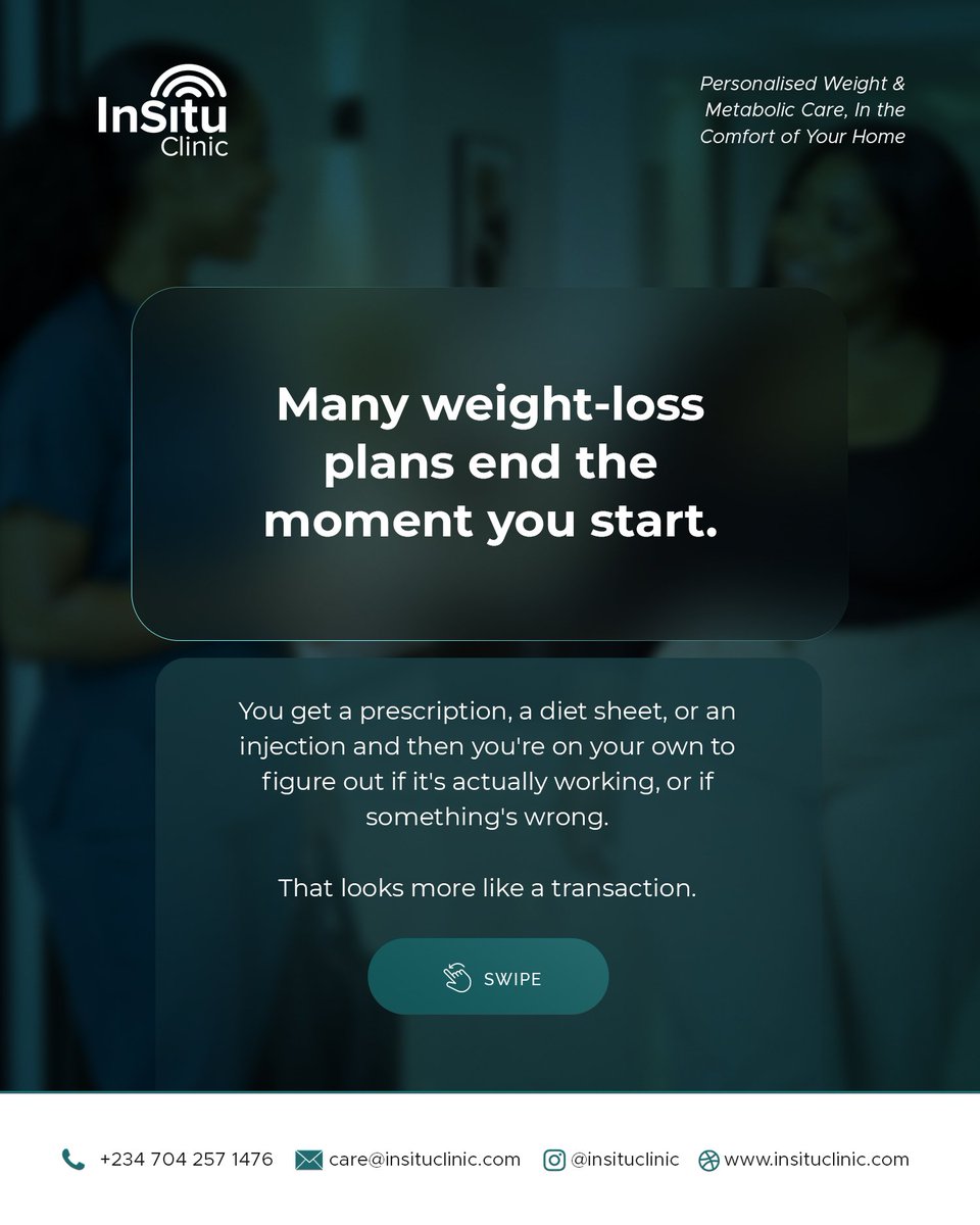InSituClinic's tweet photo. Effective metabolic health management requires ongoing support, monitoring, and personalized care, not just a prescription or diet plan.

Step 5 of your InSitu journey focuses on ongoing monitoring and personalized support. https://t.co/ea9jNdoLuQ