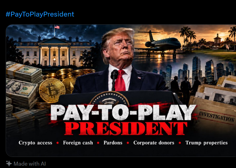 symphony_eleven's tweet photo. Trump is going viral for being the #PayToPlayPresident ???

literally going viral and trending

https://t.co/nLo31NeTTL

https://t.co/lNcchBWkfU
https://t.co/k0wGyY1Rt1 https://t.co/1E6SeHa95A
