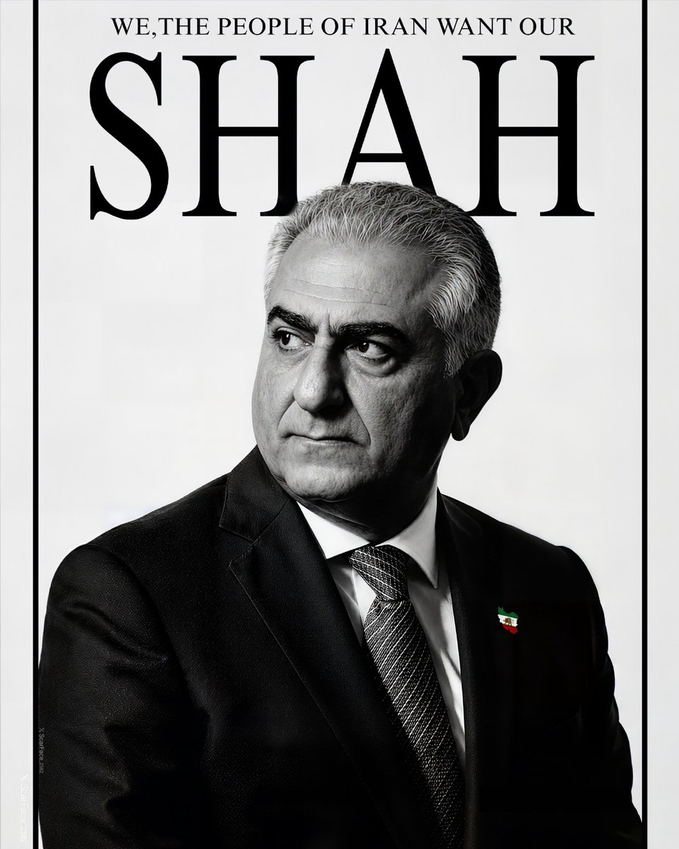 ScarFace_2582's tweet photo. @Jerusalem_Post @AlexWinston89 We, the people of Iran want our Shah 👑
#KingRezaPahlavi
#MaximumSupport https://t.co/Fx1ajwQ25z
